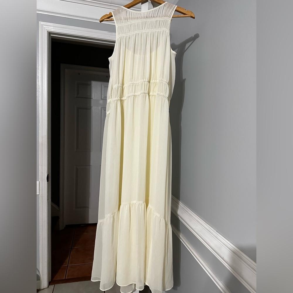 NWT a new day cream maxi dress